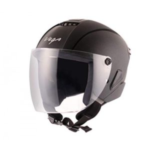 VEGA ASTER DX BLACK OPEN FACE HELMET