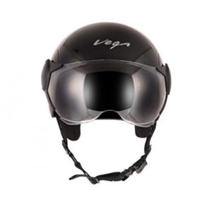 VEGA ATOM BLACK OPEN FACE HELMET