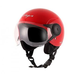 VEGA ATOM RED OPEN FACE HELMET