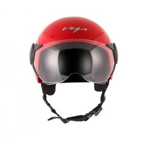 VEGA ATOM RED OPEN FACE HELMET