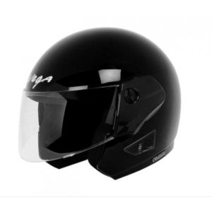 VEGA CRUISER BLACK OPEN FACE HELMET