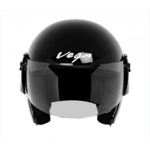 VEGA CRUISER BLACK OPEN FACE HELMET