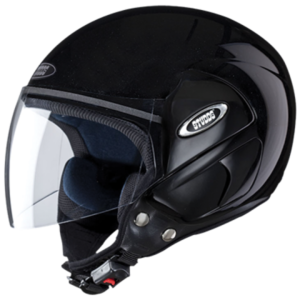 STUDDS CUB GLOSS BLACK OPEN FACE HELMET