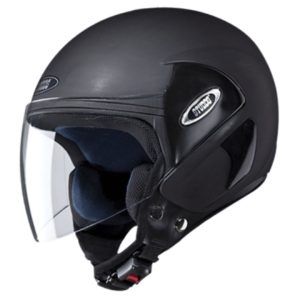 STUDDS CUB MATT BLACK OPEN FACE HELMET