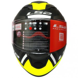 LS2 FF 320 AXIS MATT BLACK YELLOW FULL FACE HELMET