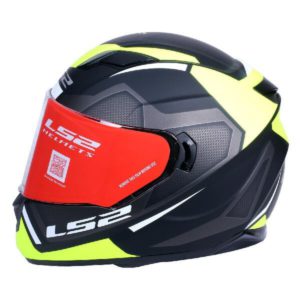 LS2 FF 320 AXIS MATT BLACK YELLOW FULL FACE HELMET