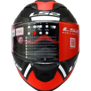 LS2 FF 320 AXIS MATT BLACK RED FULL FACE HELMET