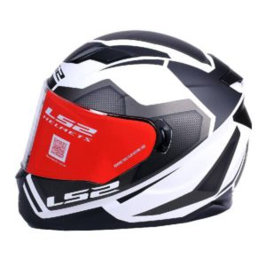 LS2 FF 320 AXIS MATT BLACK WHITE FULL FACE HELMET