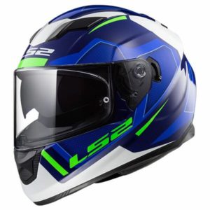 LS2 FF 320 AXIS MATT BLUE WHITE FULL FACE HELMET