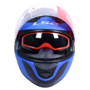 LS2 FF 320 DAMITRY MATT BLACK BLUE FULL FACE HELMET