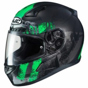 HJC CL17 ARICA MC4SF MATT BLACK GREEN FULL FACE HELMET