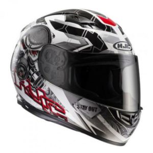 HJC CS15 RAFU MC1 MATT WHITE GREY RED