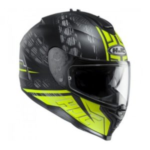 HJC IS17 ENVER MC4HSF MATT BLACK FLUORESCENT YELLOW