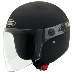 STUDDS JETSTAR VINTAGE WITH VISOR BLACK OPEN FACE HELMET