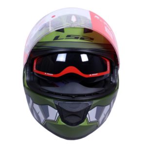 LS2 FF 320 ANGEL MATT MILITARY GREEN FULL FACE HELMET