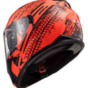 LS2 FF 320 LAVA MATT FLUORESCENT ORANGE FULL FACE HELMET