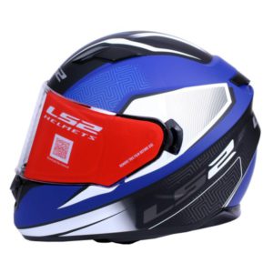 LS2 FF 320 RETAKE MATT WHITE BLUE FULL FACE HELMET