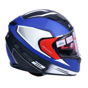 LS2 FF 320 RETAKE MATT WHITE BLUE FULL FACE HELMET