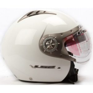 LS2 OF 545 TOM CAT GLOSS WHITE OPEN FACE HELMET