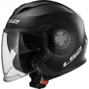 LS2 OF 570 SOLID MATT BLACK OPEN FACE HELMET