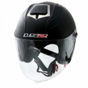 LS2 OF 578 MATT BLACK OPEN FACE HELMET