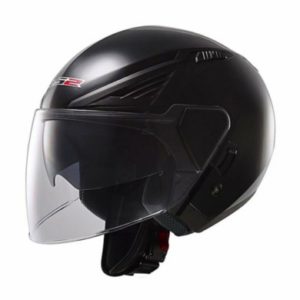 LS2 OF 586 SOLID MATT BLACK OPEN FACE HELMET