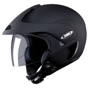 STUDDS MARSHALL BLACK OPEN FACE HELMET