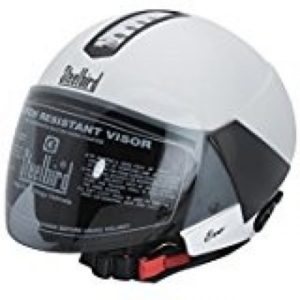 STEELBIRD 33 EVE SPARKLE WHITE OPEN FACE HELMET