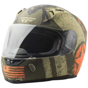 FLY RACING REVOLT LIBERATOR MATT BROWN ORANGE FULL FACE HELMET