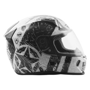 FLY RACING LIBERATOR GLOSS WHITE BLACK FULL FACE HELMET