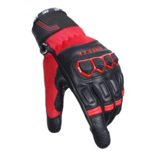 BBG BREEZE BLACK RED RIDING GLOVES