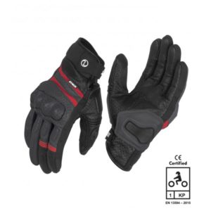 RYNOX AIR GT V3 GREY RED RIDING GLOVES