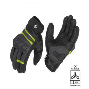 RYNOX AIR GT V3 GREY HI VIZ GREEN GLOVES