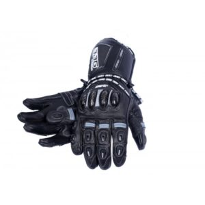 BBG RACER FULL GAUNTLET BLACK RIDING GLOVES