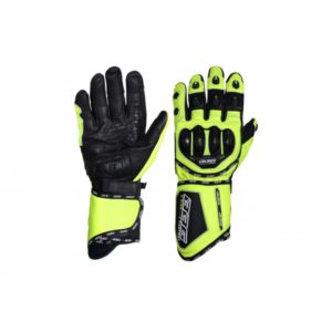 BBG GLOVES RACER FULL GAUNGLET FL-YELLOW RIDING GLOVES