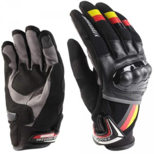 MASONTEX FULL FINGER MOTORCYCLE BLACK YELLOW GLOVES