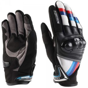 MASONTEX FULL FINGER MOTORCYCLE BLUE RED GLOVES