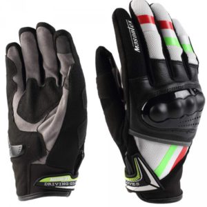 MASONTEX FULL FINGER MOTORCYCLE GREEN RED GLOVES