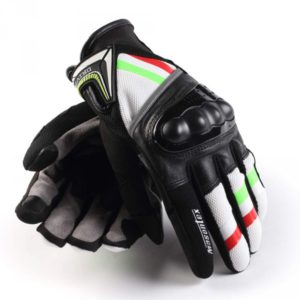 MASONTEX FULL FINGER MOTORCYCLE GREEN RED GLOVES