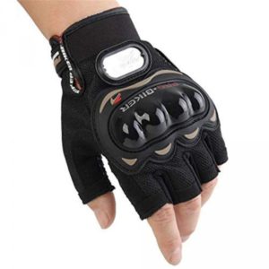 PROBIKER HALF BLACK RIDING GLOVES