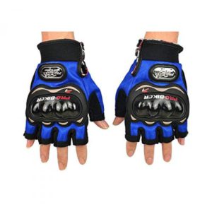 PROBIKER HALF BLUE RIDING GLOVES