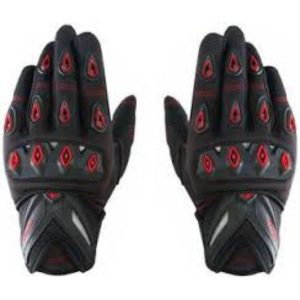 TREK N RIDE BLACK RED GLOVES